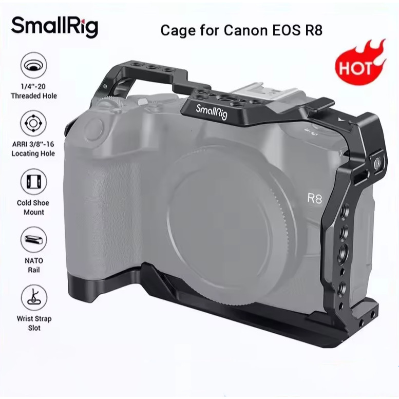 SmallRig R8 กล้องสําหรับ Canon EOS R8 พร้อม Arca Swiss QuickRelease แผ่นสําหรับ DJI Gimbal ขาตั้งกล้