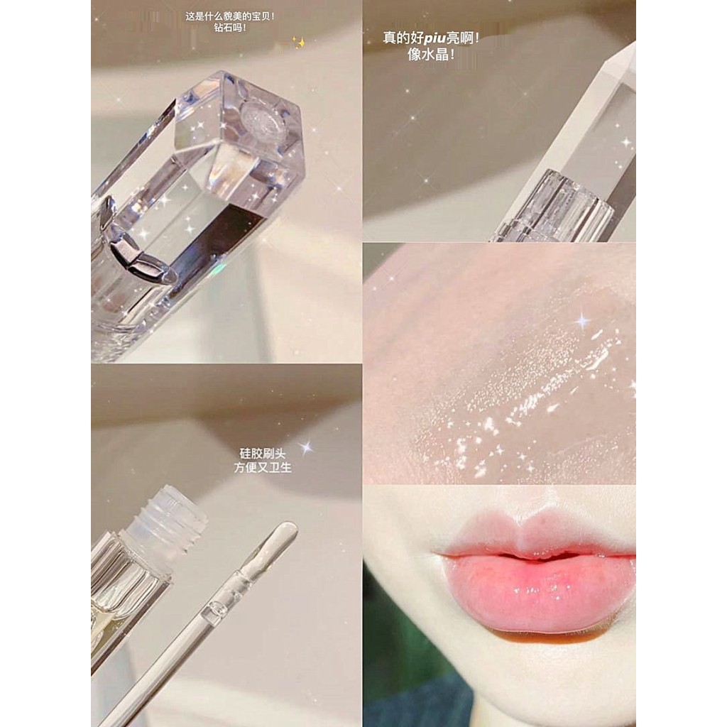 ลิปไพรเมอร์ ไพรเมอร์ in2it ดอกเคมีเลีย ลิปกลอสลิปออยล์ให้ความชุ่มชื้นแก้วลิปชุ่มชื้นหญิงโปร่งใสชุ่มช