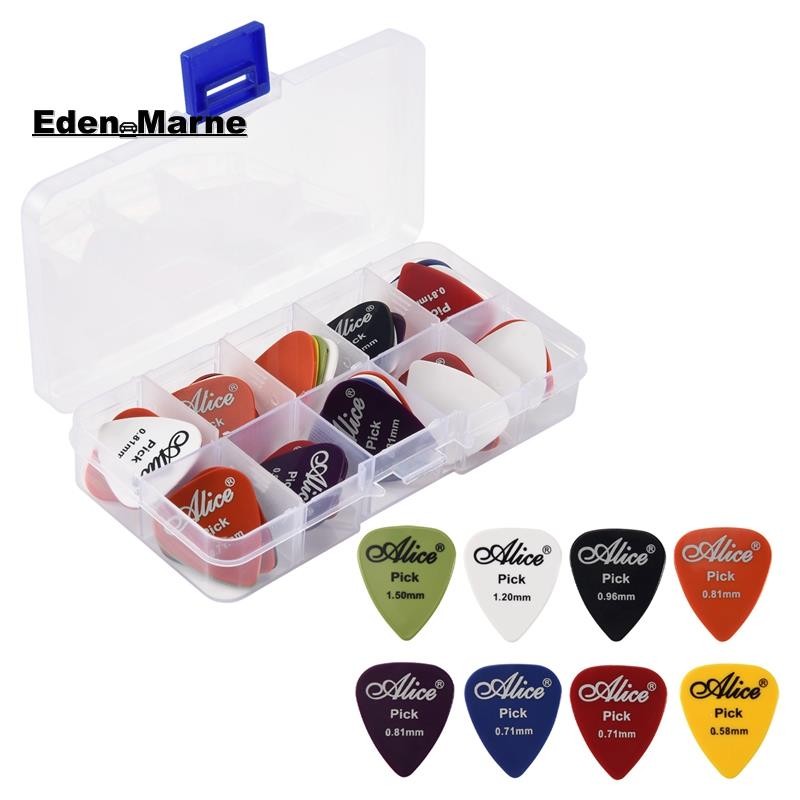 [Eden_Marner] Guitar Pick 1 กล่อง เคส 40 ชิ้น plectrum mediator mix 0.58-1.5
