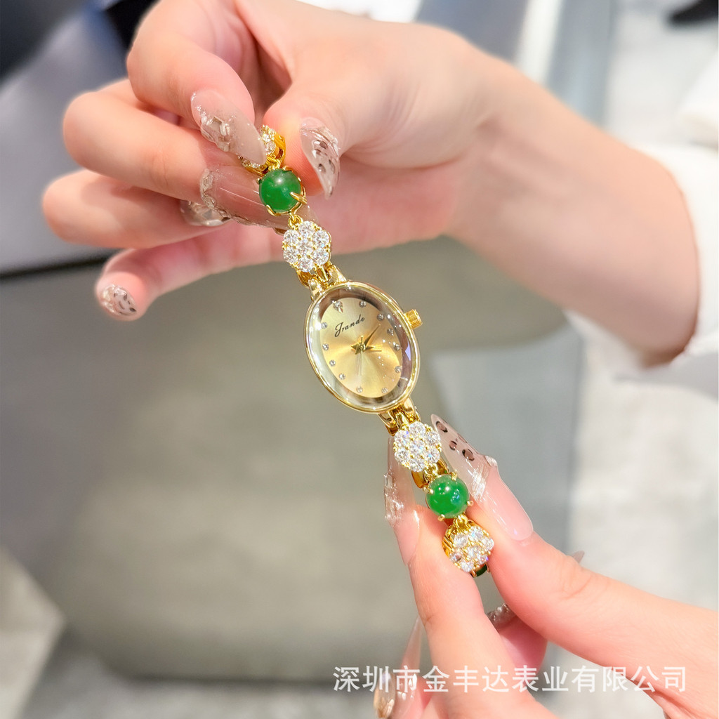 G JRANDE JRANDE Classy สุภาพสตรีนาฬิกาข้อมือควอตซ์ Casual All-Match นาฬิกาผู้หญิง H2102L-G