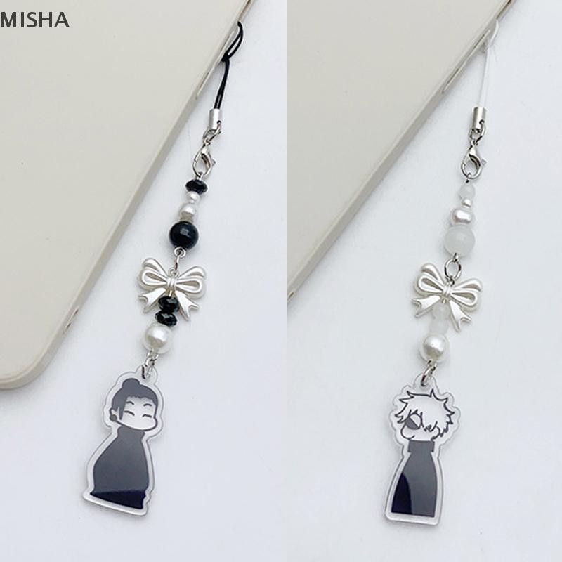 Misa อะนิเมะ Jujutsu พวงกุญแจคอสเพลย์ Geto Suguru Satoru Gojo จับคู่ JJK โทรศัพท์ Charm อุปกรณ์เสริม