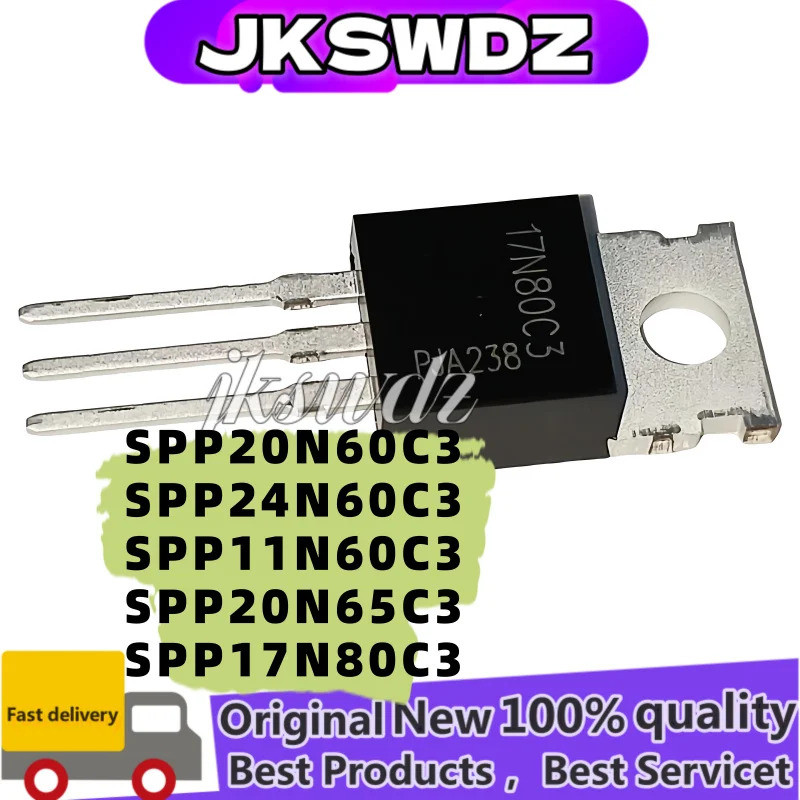 1-5PCS SPP11N60C3 SPP20N60C3 20N60C3 SPP24N60C3 24N60C3 SPP20N65C3 SPP11N80C3 SPC3 ทรานซิสเตอร์ 11N8