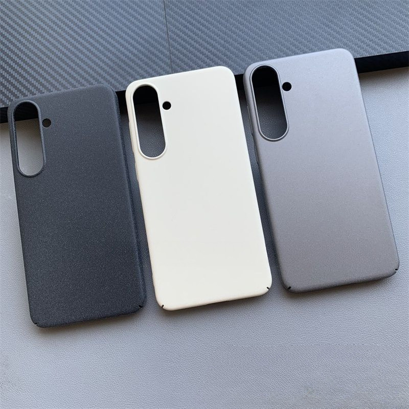 เคสเคลือบหินทรายบางเฉียบสําหรับ Samsung Galaxy S23 S24 Plus คลุมทั้งหมดเป็นพิเศษปกป้องฝาครอบโทรศัพท์ด้านหลังแข็ง