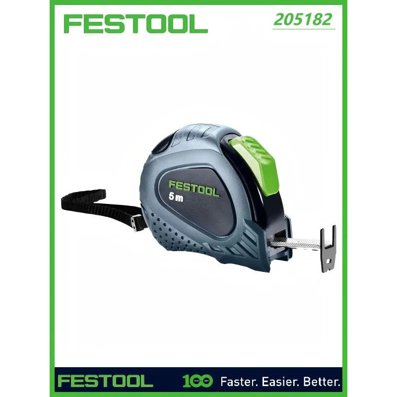 FESTOOL ตลับเมตรเหล็ก 5 เมตร รุ่น 205182 สายวัดแบบ-flexible ความแม่นยำสูง สำหรับงานไม้และงานก่อสร้าง