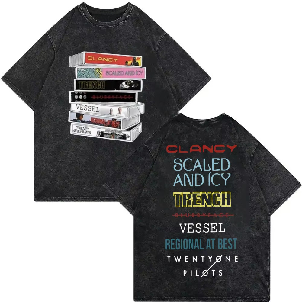 COD Vintage Twenty One Pilots World Tour Graphic Washed Print T UJ2Y