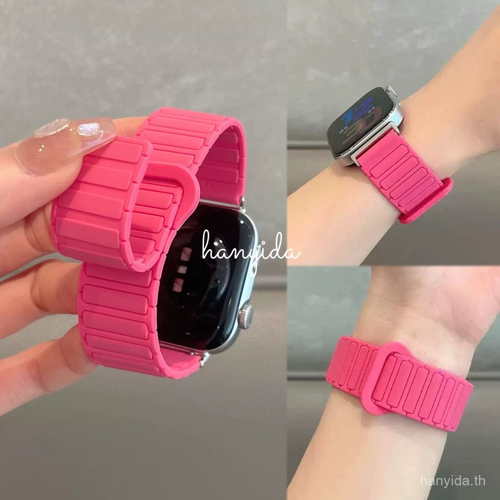 ซิลิโคนแม่เหล็กกีฬาSmartwatchสําหรับHuaweiนาฬิกาFit 4 FIT 4 Proสร้อยข้อมือSmartwatchสายรัดข้อมือแม่เหล็กสําหรับHuaweiนาฬิกาFit 3 นาฬิกาสร้อยข้อมือสายรัดข้อมือ