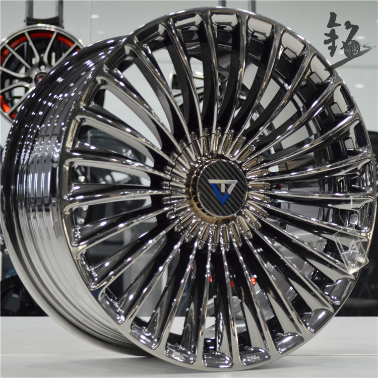 Hugh 60 ซม.1916 Multi-format สีดําElectroplating Cyclone Pressure Wheel Adapt E260 A6 5 Series Asian