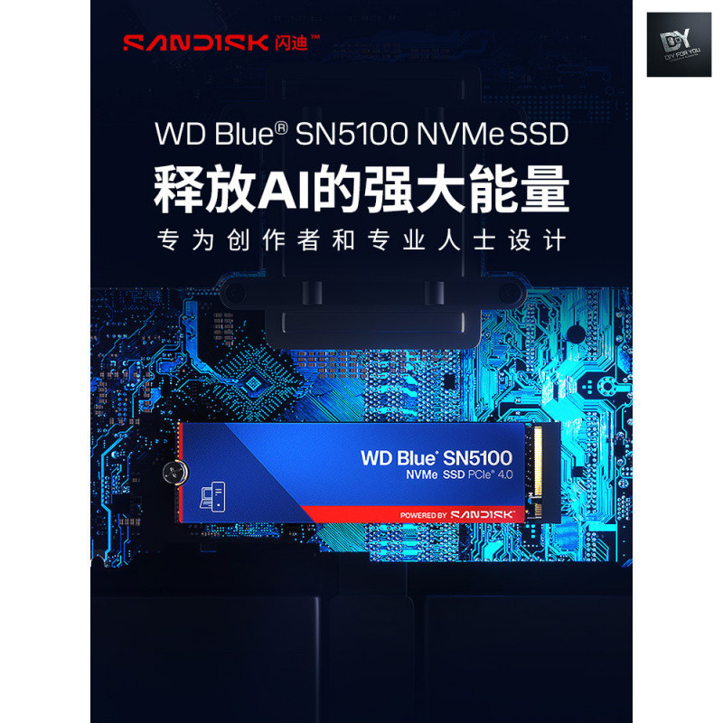 DIY FOR YOU Sandi WD SN5100 Solid State Drive 1TB M.2 อินเทอร์เฟซสูง 7100MB ความเร็วสูง 2T SN5000