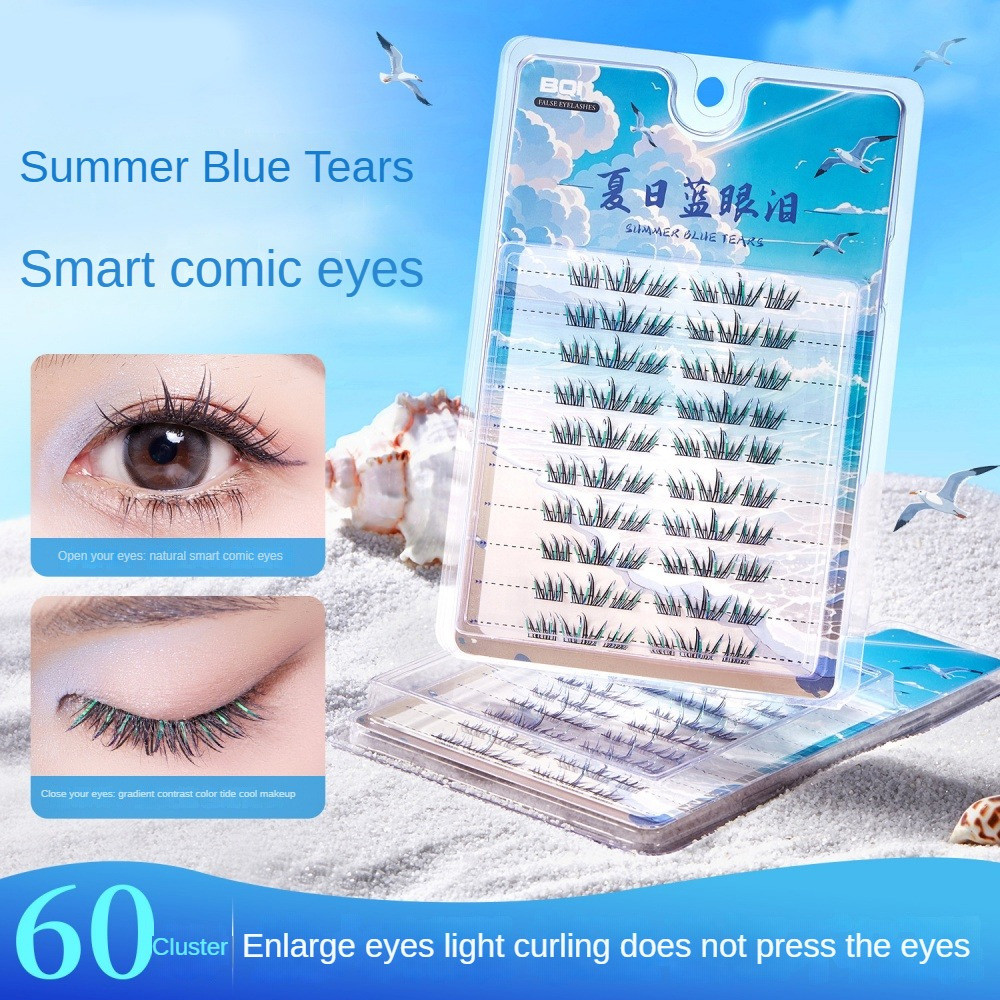BQI ขนตาปลอมธรรมชาติและสมจริงขนตาปลอมเหมาะสําหรับผู้เริ่มต้นจําลองขนตาปลอมน้ําหนักเบาและสบายหนาและหย