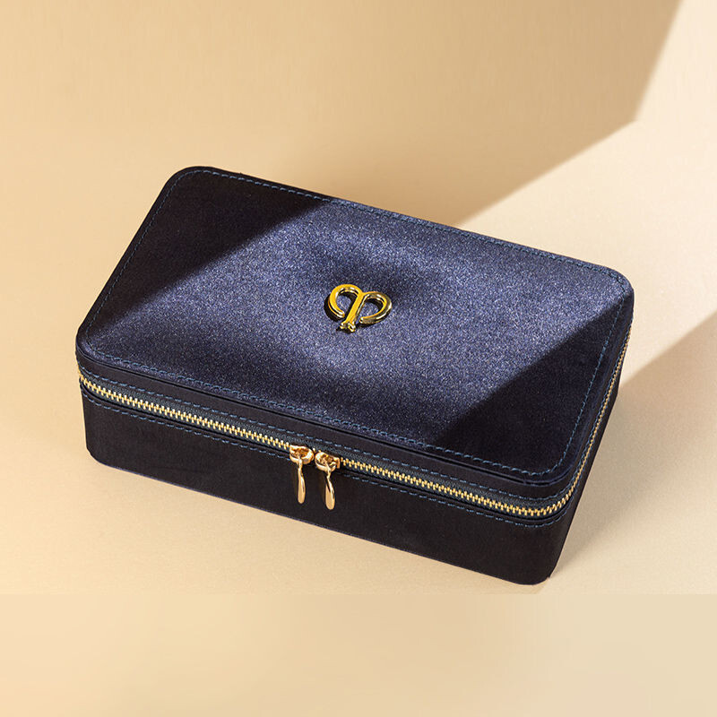 SG ผู้ขาย HighEnd มือเครื่องประดับกล่องเครื่องประดับต่างหูต่างหูสร้อยคอหูแหวนซิปกระเป๋าแหวนกล่องเก็บ