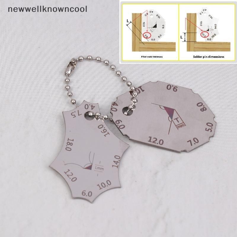 Newwellknowncool เชื่อม Joint สองชิ้นวัด Fillet เชื่อมคอความลึกขาความยาวไม้บรรทัดเครื่องเชื่อมเครื่อ