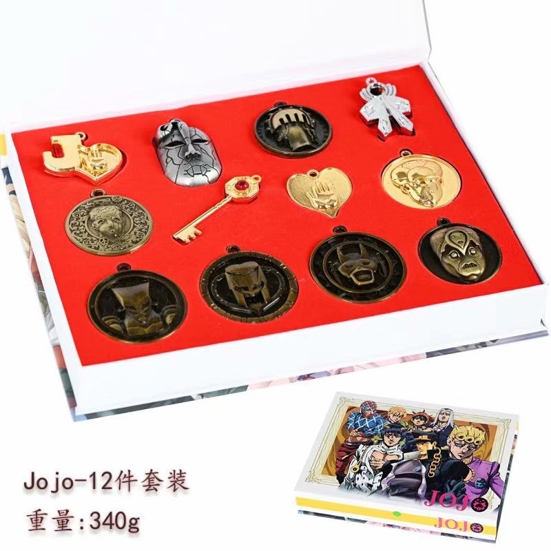 .ACCESSORY SET JOJO: ต่างหูและสร้อยคอดesign Josuke และ Rohan