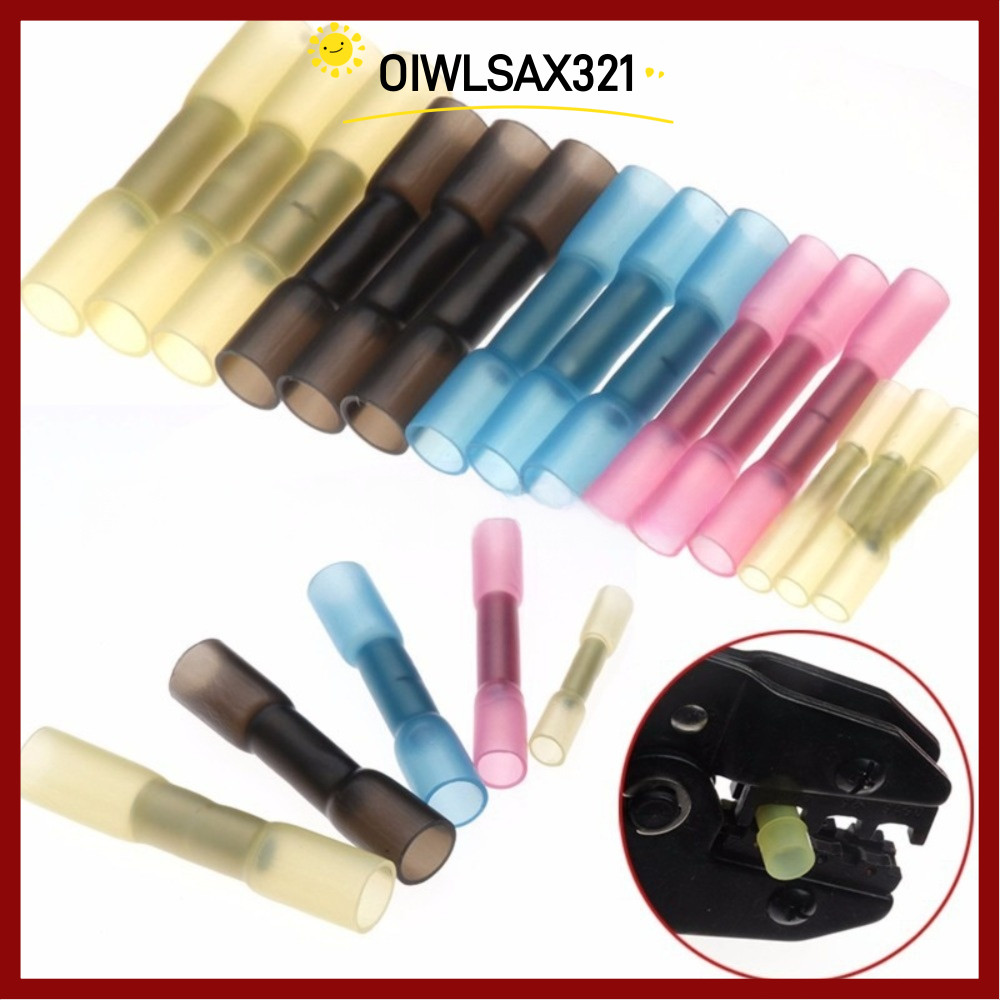 OIWLSAX321 20PCS รถยนต์สายไฟ Crimp Terminal, ฉนวน AWG 26-10 ความร้อนหด Butt Wire Connectors, กันน้ํา