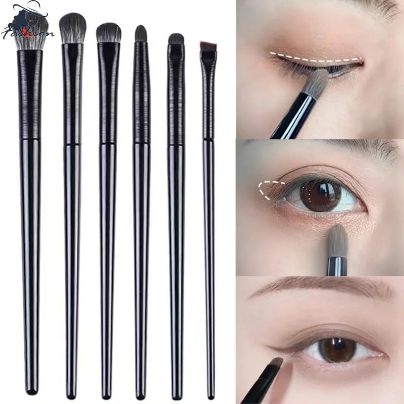 5/6 ชิ้นชุดแปรงแต่งหน้า - ใบหน้าอายแชโดว์อายไลเนอร์คิ้ว ผู้สมัคร