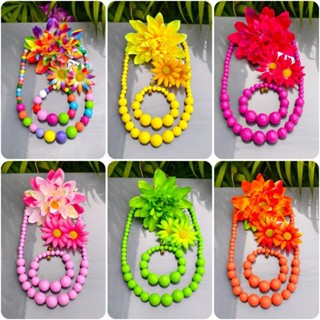 เซ็ตเครื่องประดับทองกวาว ย้อนยุค ฟ้องรำ ต่างหูหนีบ สินค้าพร้…