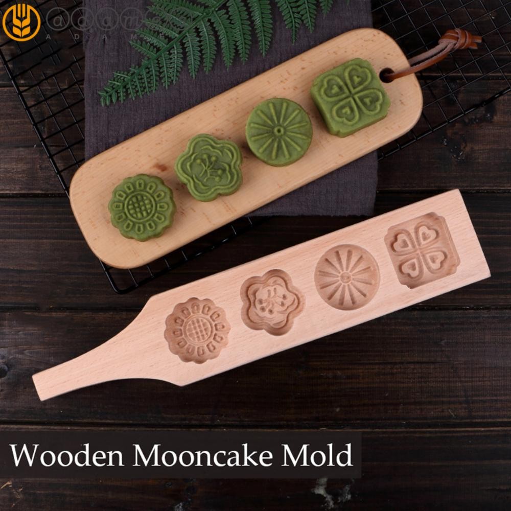 ADAMES Maamoul Form ช็อกโกแลตไม้ Kitchen Pastry Moon Cake Mould