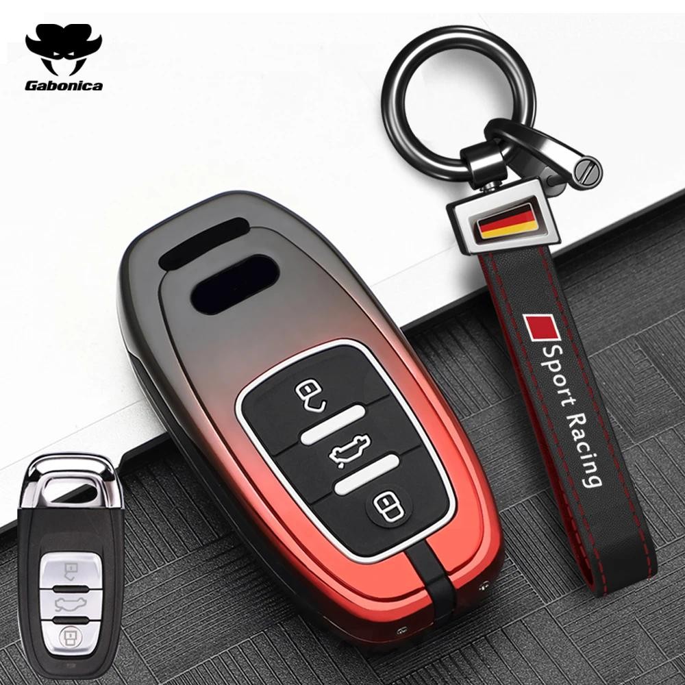 สังกะสีอัลลอยด์รถ Remote Key กรณี Fob สําหรับ Audi Q3 Q5 Q7 S4 S5 S6 S7 S8 R8 TT A1 A3 A4 A5 A6 A7 A