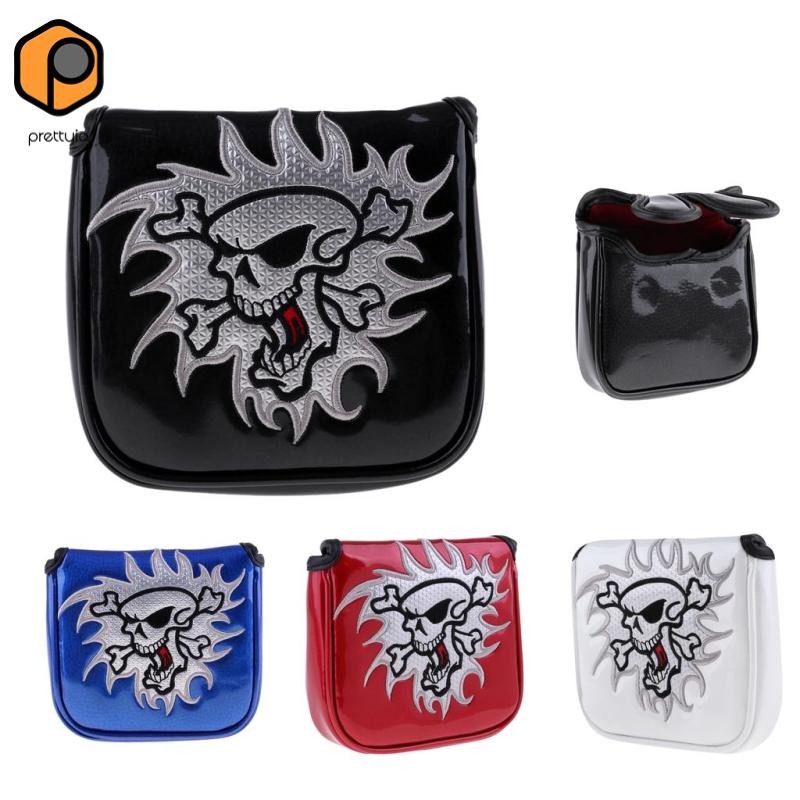 Prettyia Golf Mallet Putter Head Cover สี่เหลี่ยม กันน้ำ พกพาได้ง่าย มีให้เลือก 4 สี