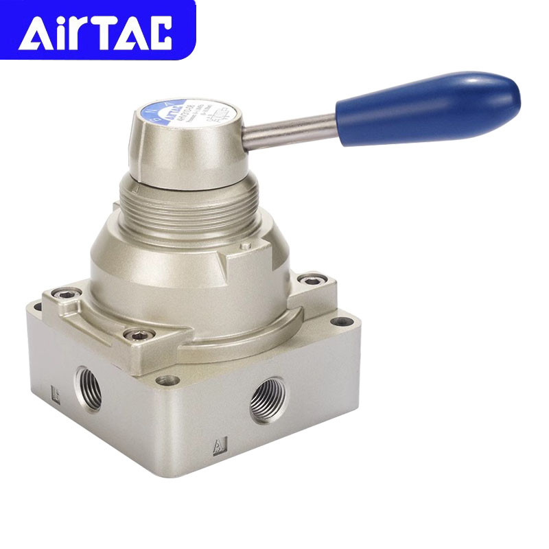 แอร์แทค เดิมนิวเมติกมือคันโยกวาล์ว4hv210-06/08 230-08/10 410-15/20 430-15/20 4/3 4/6 ทางคู่มือวาล์วโ