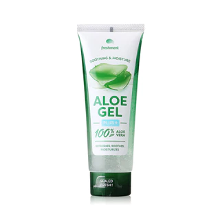 เจลว่านหางจระเข้ 100% เฟรชเม้นท์ Freshment Soothing and Moisture Aloe Gel Plus+ 100ml.