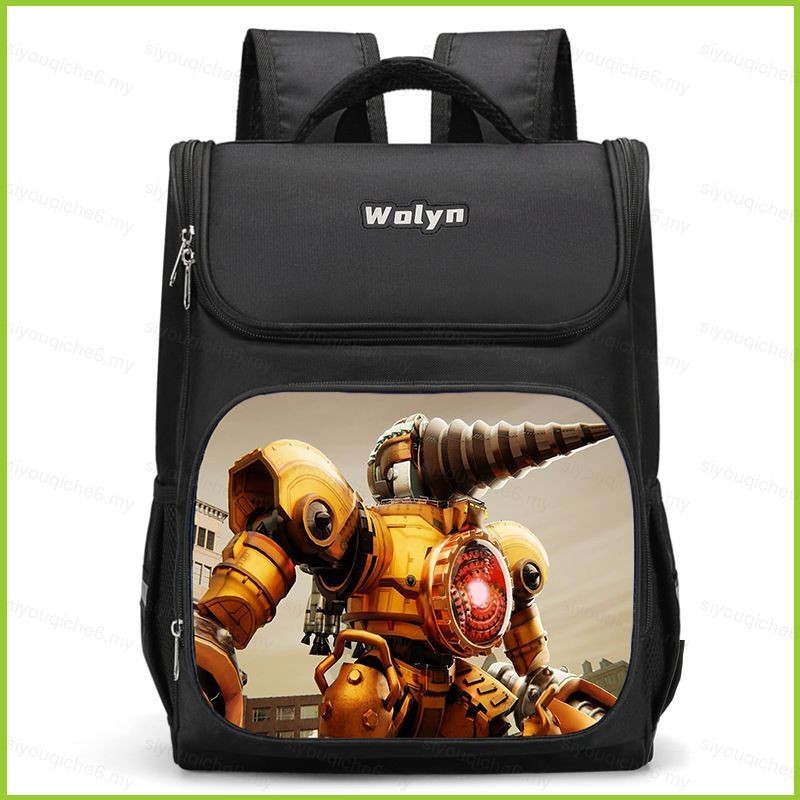 SY6 Skibidi Toilets Audio Man กระเป๋าเป้สะพายหลังสําหรับนักเรียนความจุขนาดใหญ่น้ําหนักเบาอเนกประสงค์