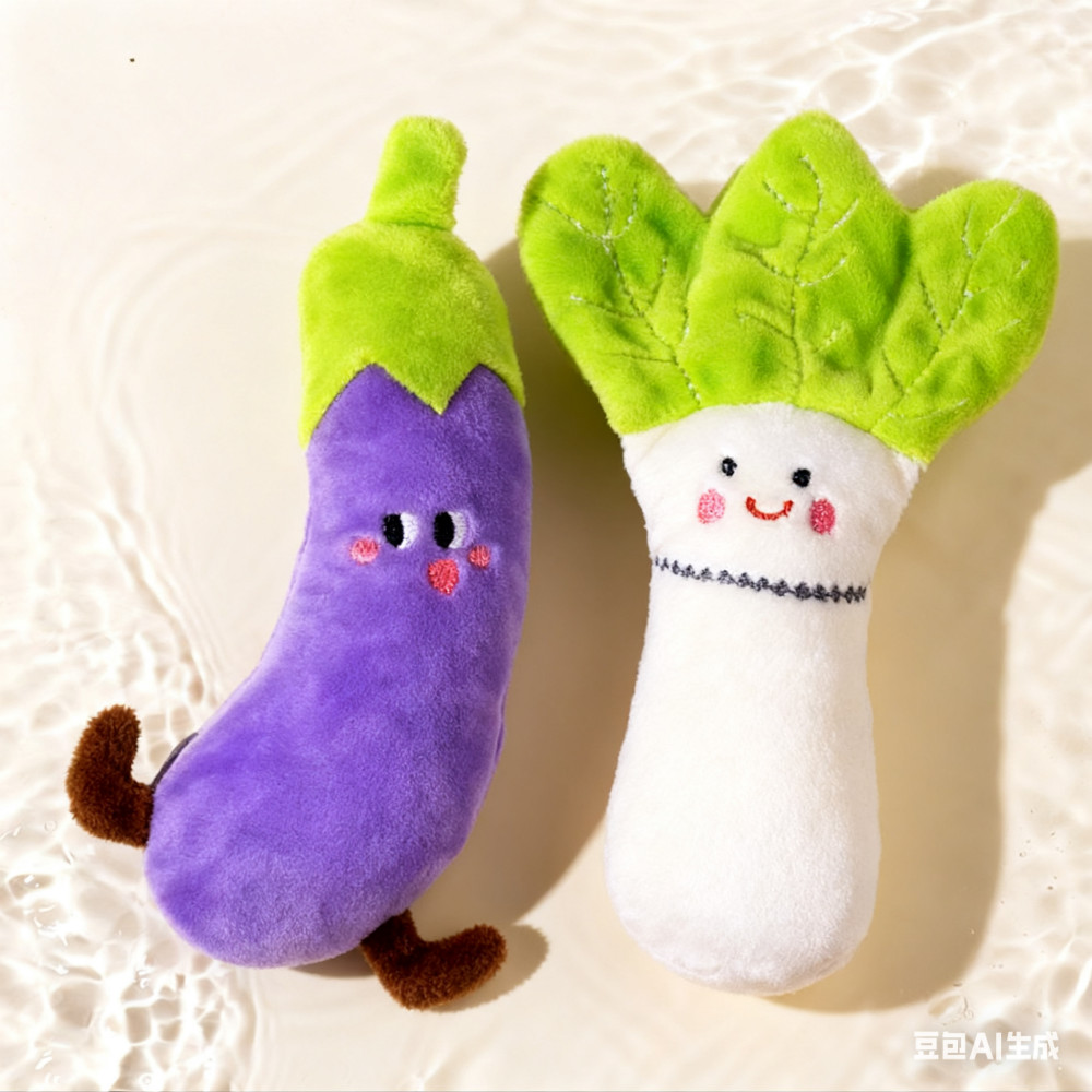 (HURRY บริการจัดส่งในพื้นที่ 24 ชั่วโมง) BPA Free Eggplant Sensory Toy สําหรับทารกแรกเกิด Soft Cuddl