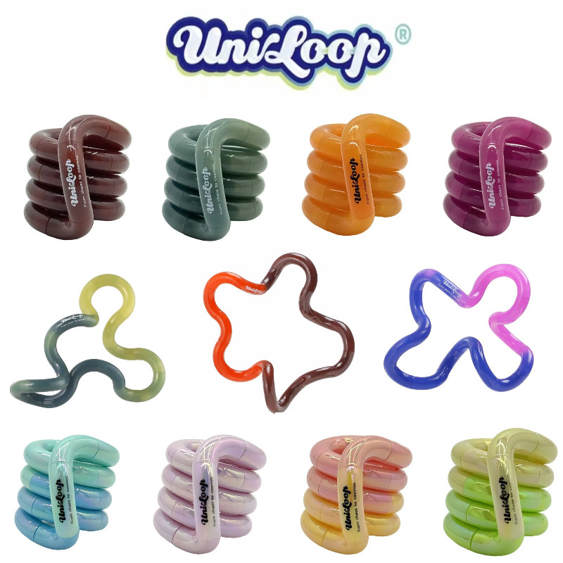 พร้อมส่ง Uniloop Tangle Mixed Series ของเล่นคลายเครียด ฝึกสมาธินิ้วมือ ทนทาน ไม่หักง่าย พกพาง่าย ของขวัญวันเกิด