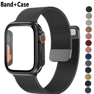 Milanese Band + สําหรับ Apple Watch 11 10 42 46 9 8 7 41 มม.45 มม.6 5 4 SE3 40 มม.44