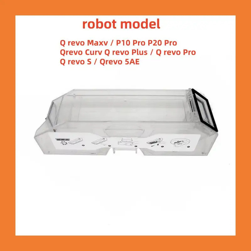 กล่องเก็บฝุ่นเข้ากันได้กับ Roborock Q revo Maxv / P10 Pro P20 Pro Qrevo Curv Q revo Plus / Q revo Pr
