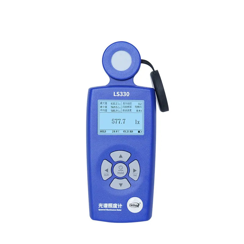 ใหม่ LS330 หลอดไฟรถยนต์มัลติฟังก์ชั่น Digital Uv Index Cct Cri Spectral Ill Illuminance Lux Meter เค