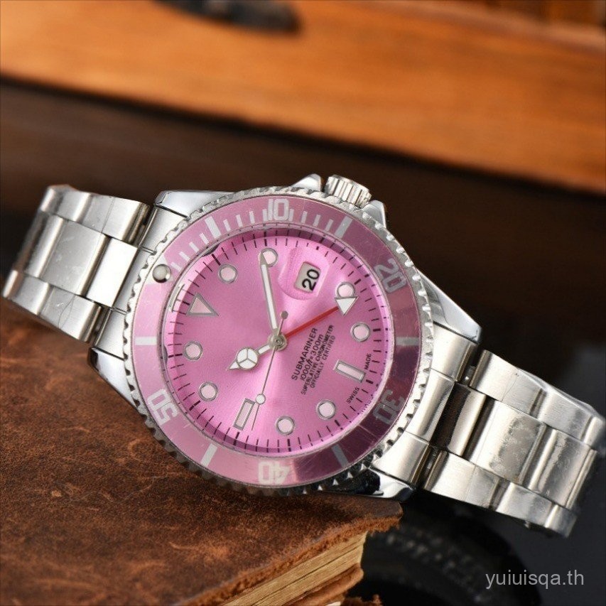 Submariner คลาสสิกผู้ชายนาฬิกา 4 เข็มสแตนเลส Casual Business Quartz นาฬิกาข้อมือชาย CY9I