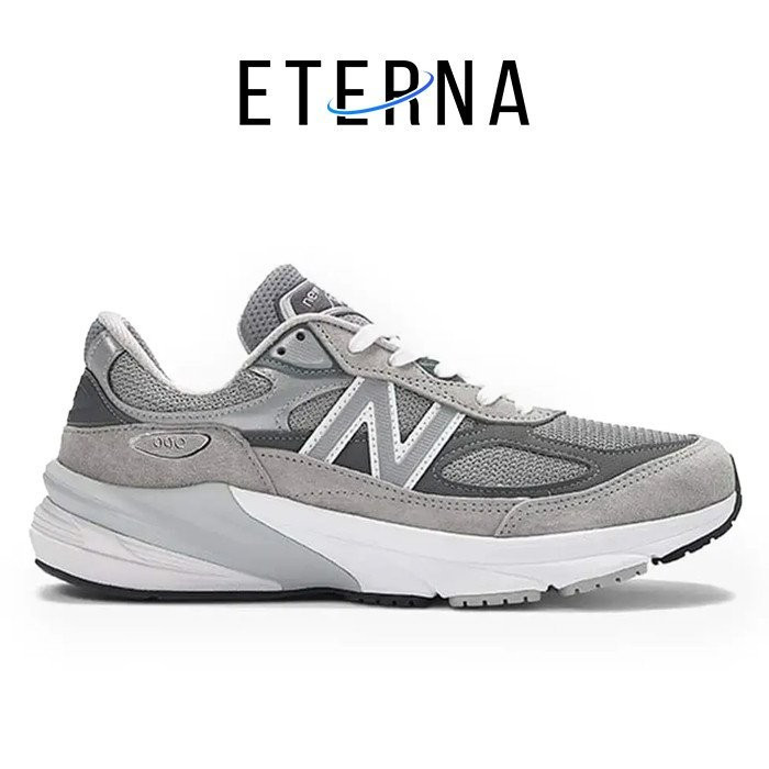 อีเทอร์น่า.- Sepatu NB 990V6 990 V6 Made in USA สีเทา สีขาว แท้!