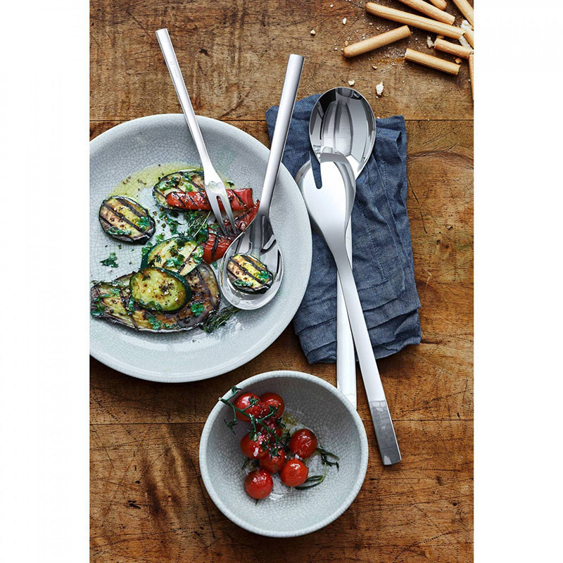 เยอรมัน WMF ฟู่เต็งเปา สแตนเลสแบ่งช้อนสลัดช้อนเสิร์ฟช้อนส้อมเนื้อบนโต๊ะอาหารชายช้อนชายส้อม