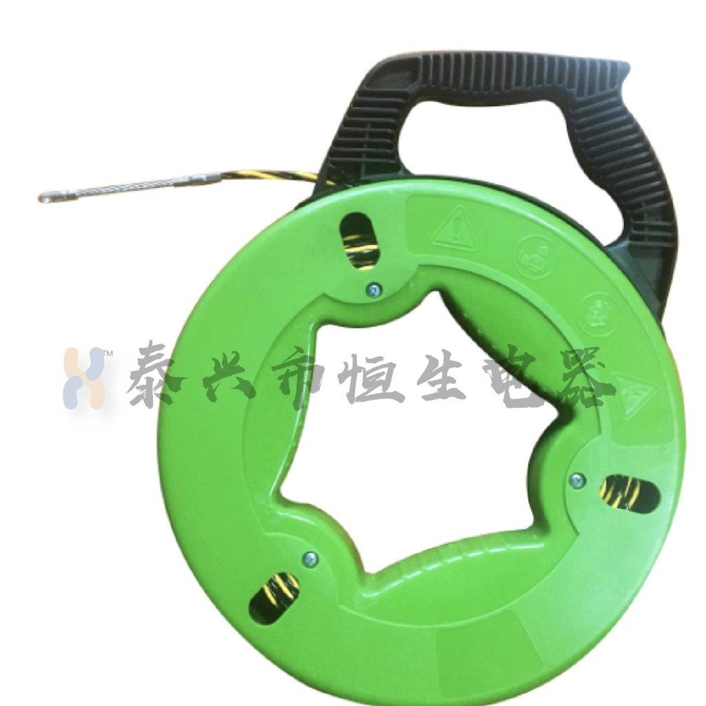 Puller Nylon Type Green Fish-Shaped Electrician Glass Fiber PULLER Flower Line Through Wall 30M Line