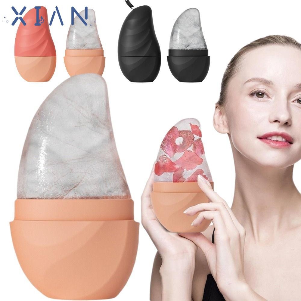 XIANEN Ice Face Roller,Reusable Face Lifting Ice Roller สําหรับ Face, Fashiojn รั่วซิลิโคน Beauty Sk
