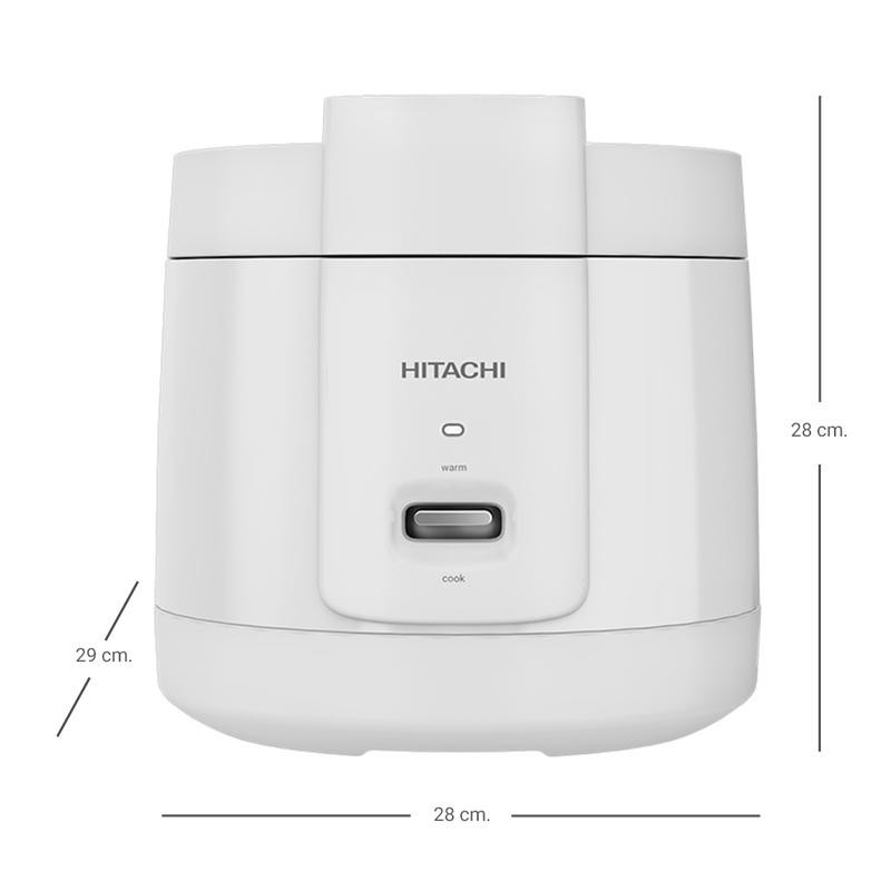 Hitachi ฮิตาชิ หม้อหุงข้าวไฟฟ้า รุ่น RZ-S18MM W 1.8 ลิตร สีขาว