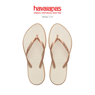 HAVAIANAS รองเท้าแตะ Slim Point Flip Flops CREAM 41495846842…