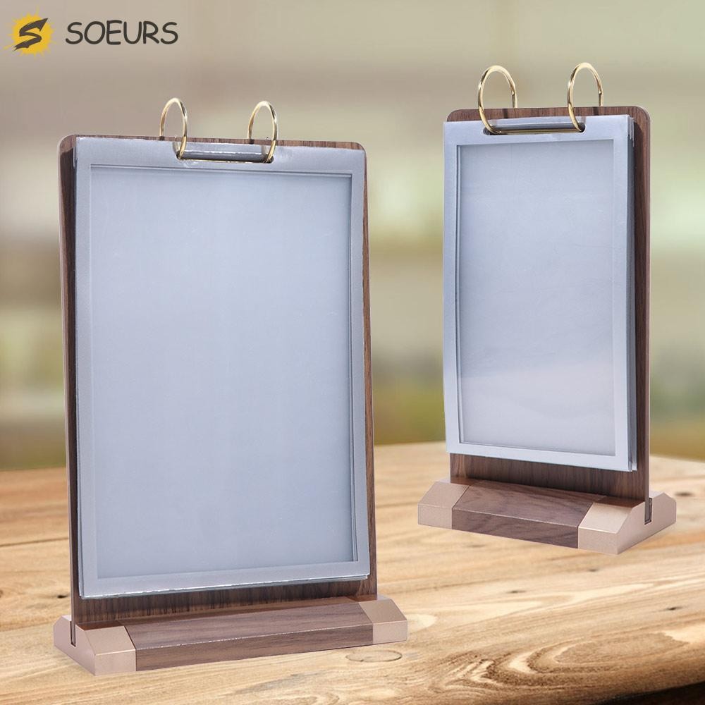 SOEURS HOLDER MENU และ SIGN HOLDER A4/A5/A6 MULTI PAGE HOLDER ACRYLIC FOR DISPLAY STAND