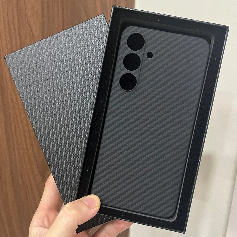 Real Aramid คาร์บอนไฟเบอร์เคสโทรศัพท์สําหรับ Samsung Galaxy S21 S22 S23 S24 FE Plus Ultra S24Plus S2