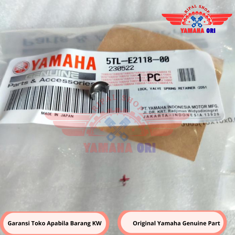 ล็อควาล์วสปริงเล็บวาล์วใหม่ mio lama sporty smile fino คาร์บูเรเตอร์เดิม 5TL-E2118-00