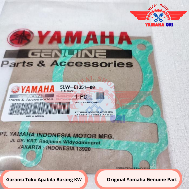 PEPAK PACKING PAKING GASKET BLOCK SEHER BOTTOM NOUVO Z LELE MIO SPORTY SMILE SOUL FINO 5LW-E1351-00