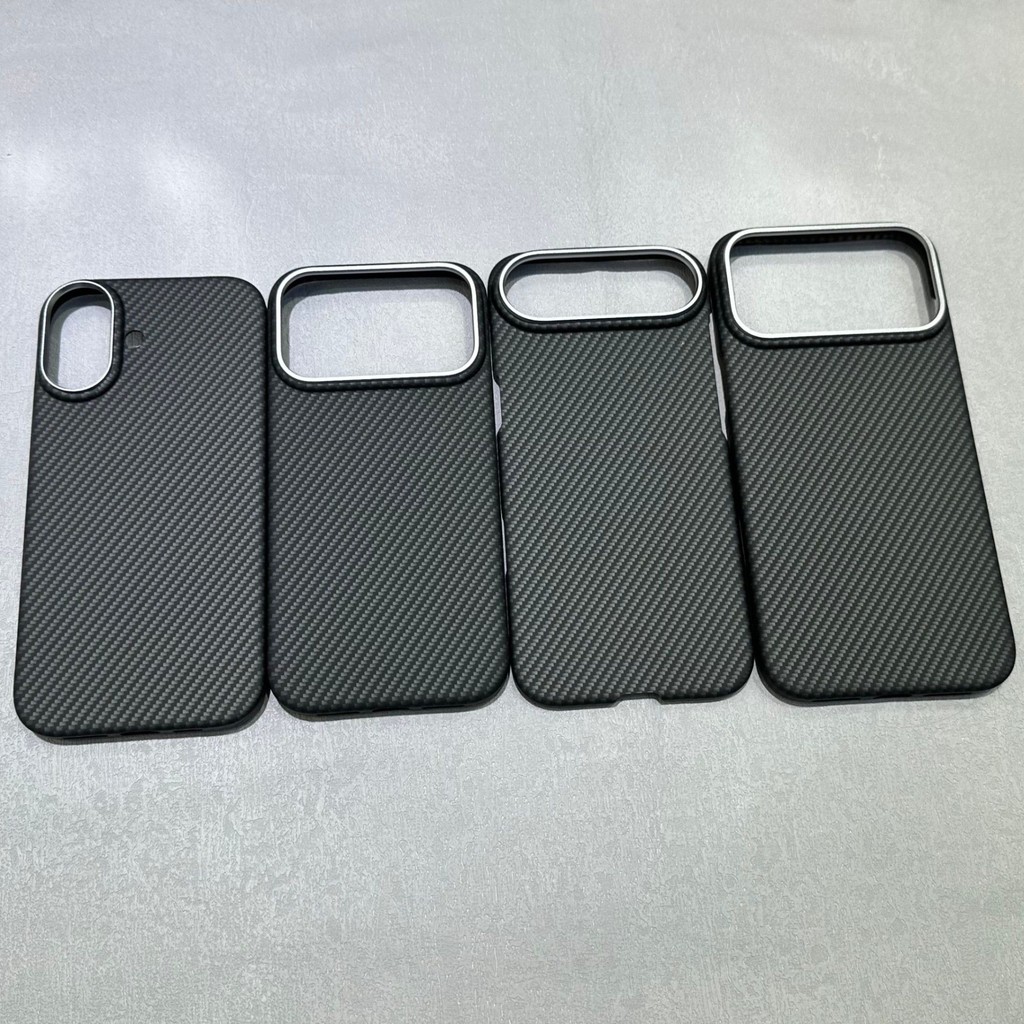 เคสโทรศัพท์เคฟล่าแม่เหล็ก iPhone 17 Pro Max air รูปแบบคาร์บอนไฟเบอร์เคสป้องกันเรียบง่าย
