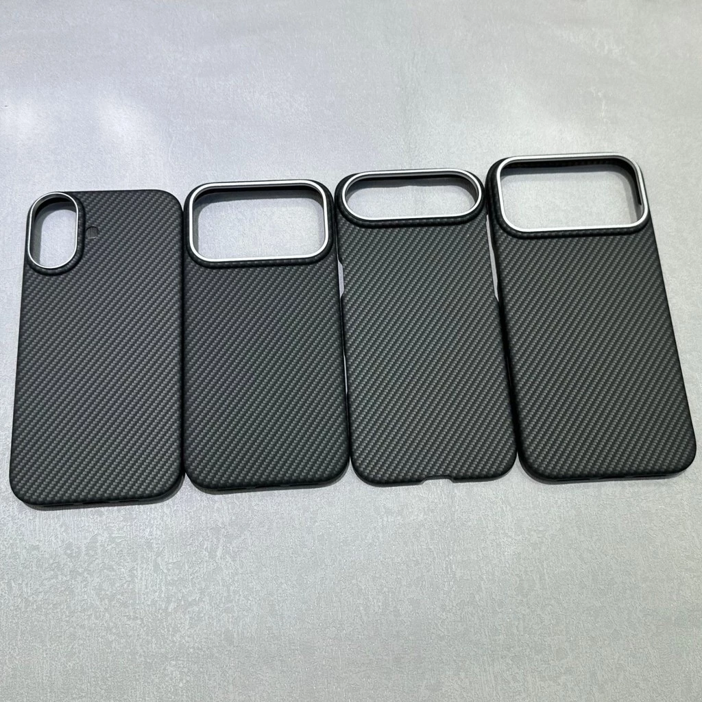 เคสโทรศัพท์เคฟล่าแม่เหล็ก iPhone 17 Pro Max air รูปแบบคาร์บอนไฟเบอร์เคสป้องกันเรียบง่าย
