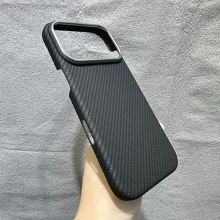 เคสโทรศัพท์เคฟล่าแม่เหล็ก iPhone 17 Pro Max air รูปแบบคาร์บอนไฟเบอร์เคสป้องกันเรียบง่าย