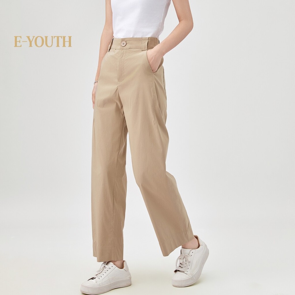 Eyouth 10170 Urban Relax Wide Pants สําหรับผู้หญิง