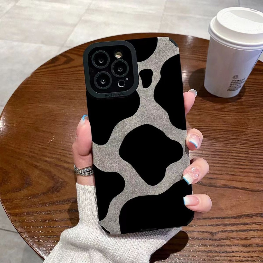 เหมาะสําหรับ iPhone13/14promax Apple 12/11 เคสโทรศัพท์ใหม่ 15 รวมทุกอย่าง 16promax ลายวัว