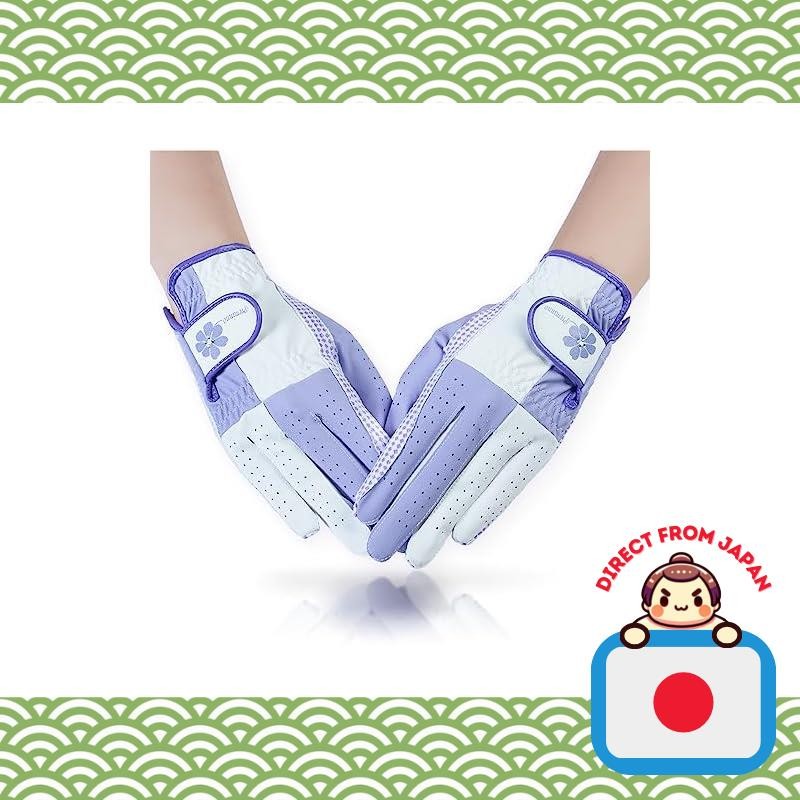 PREMINNO Golf Gloves for Women Both Hands Ladies Golf Gloves (19 (16.5cm-17.0cm), Lavender) from Jap