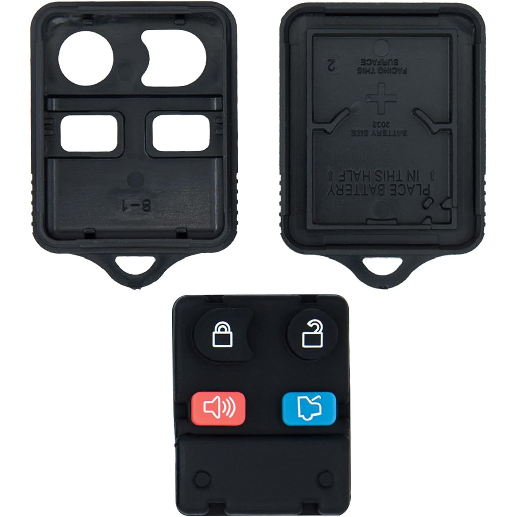 Keyless2Go สําหรับเคสเชลล์ใหม่และ 4 ปุ่มสําหรับกุญแจรีโมท Fob พร้อม FCC CWTWB1U345 หรือ CWTWB1U331 -