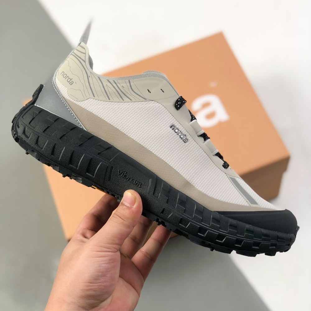 รองเท้าวิ่งเทรล Norda 001 สีเทา น้ำหนักเบา ทนทาน กันลื่นและกันน้ำ เหมาะสำหรับทั้งผู้ชายและผู้หญิง