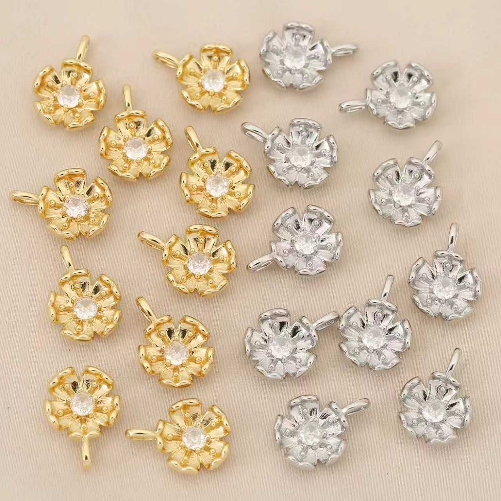 จี้ Peach Blossom 18k diy Accessories